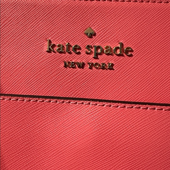 Kate Spade Stacie Bubblegum Pink Laptop Tote and Wallet - Picture 2 of 6
